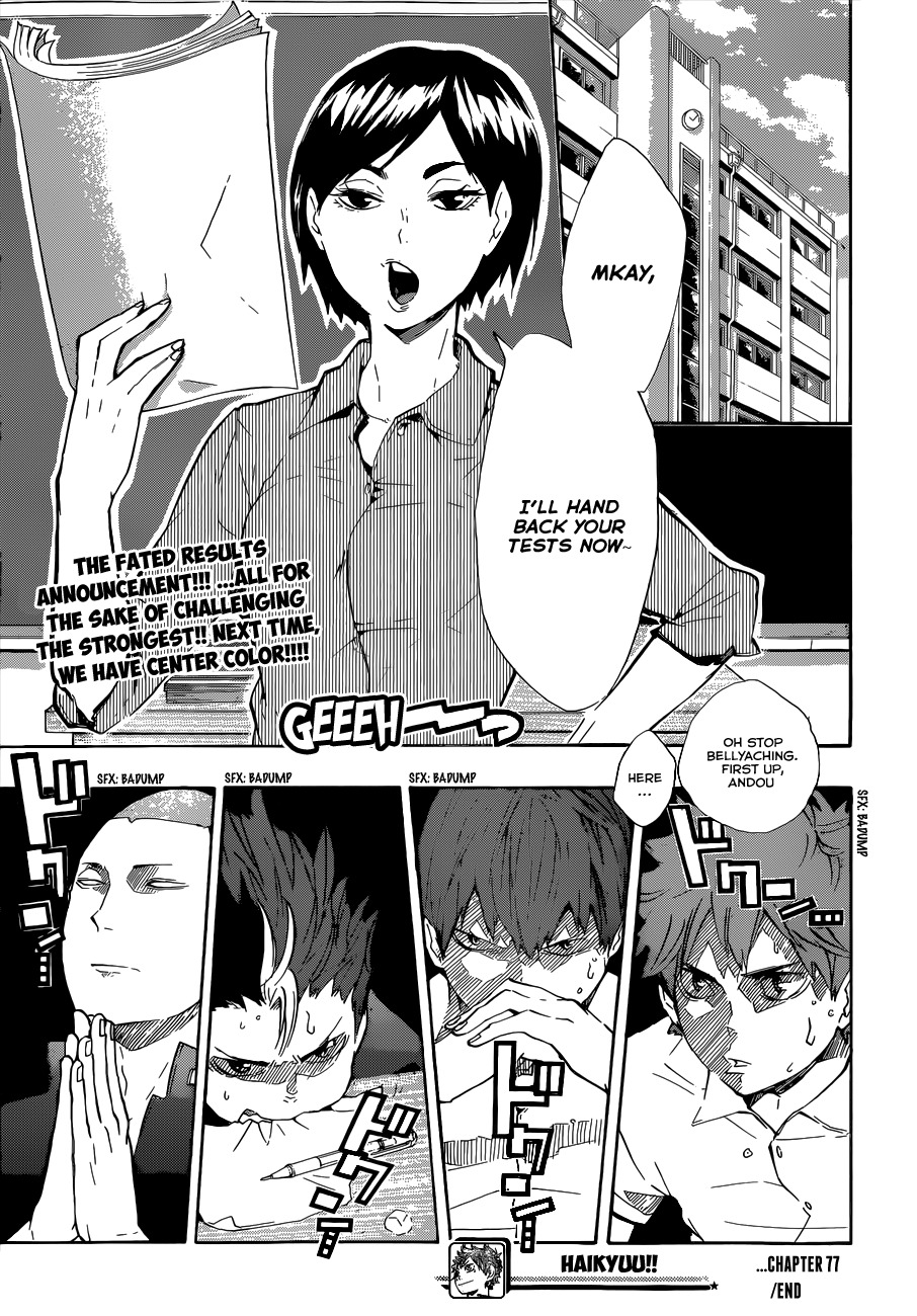 Haikyu!! Chapter 77 page 20 - Chapter 77: Confrontation with a Champion