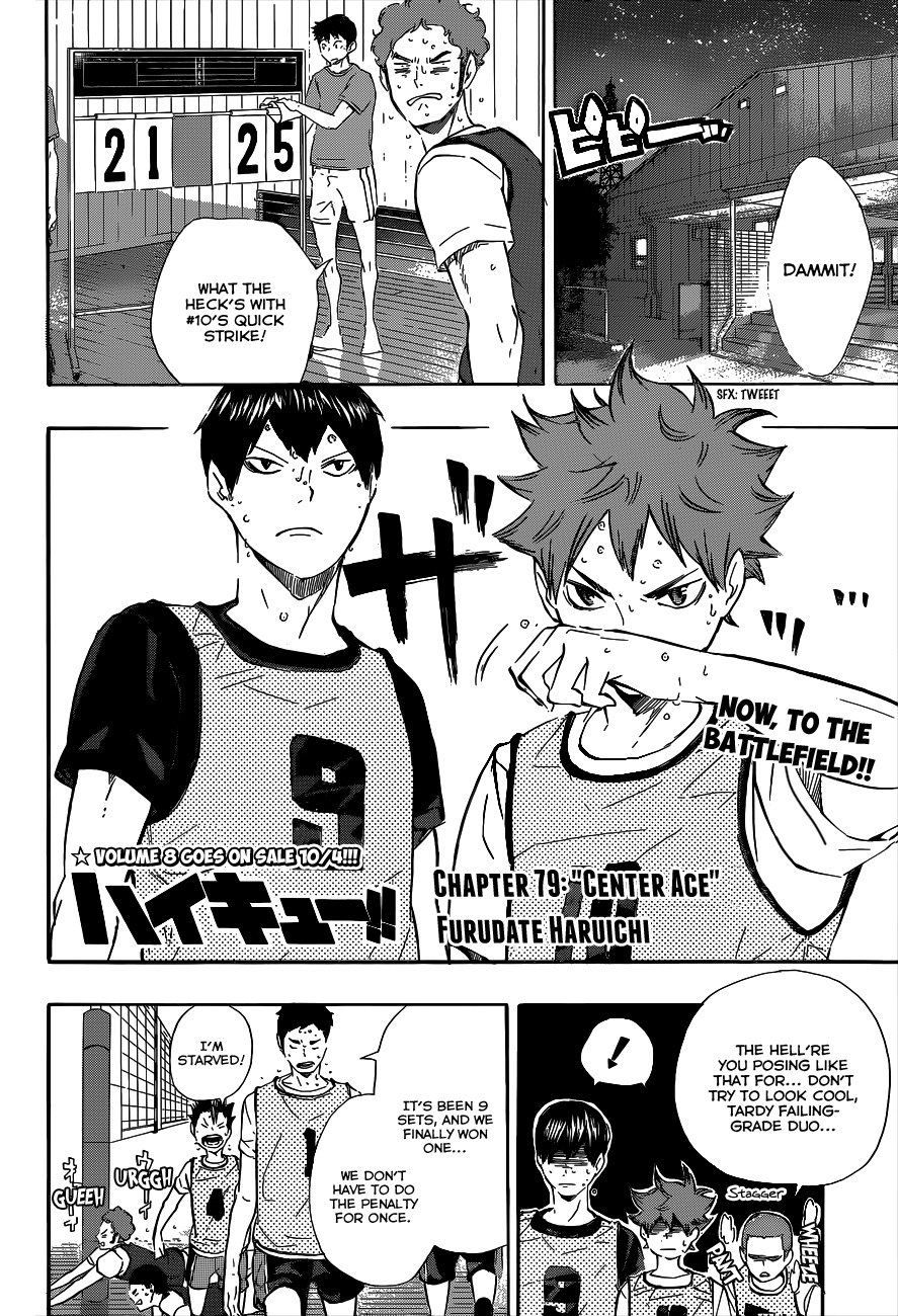Haikyu!! Chapter 79 page 2 - Chapter 79: "Center Ace"