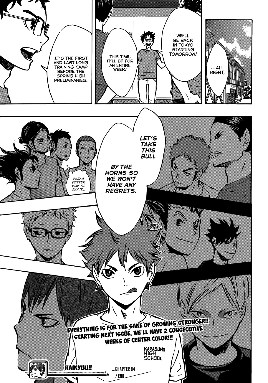 Haikyu!! Chapter 84 page 19 - Chapter 84: Their Respective Evolutions