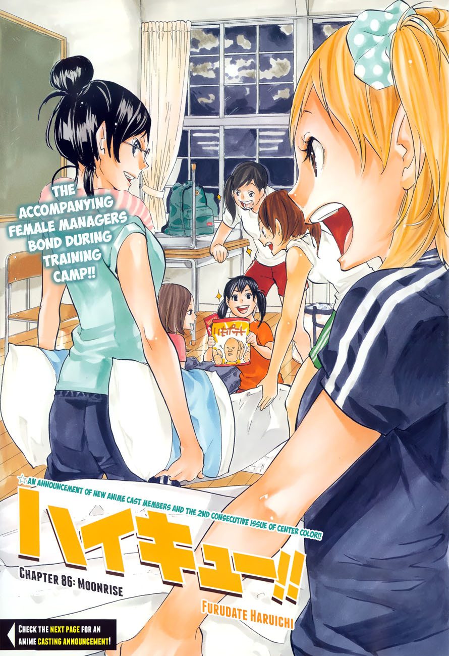Haikyu!! Chapter 86 page 1 - Chapter 86: Moonrise