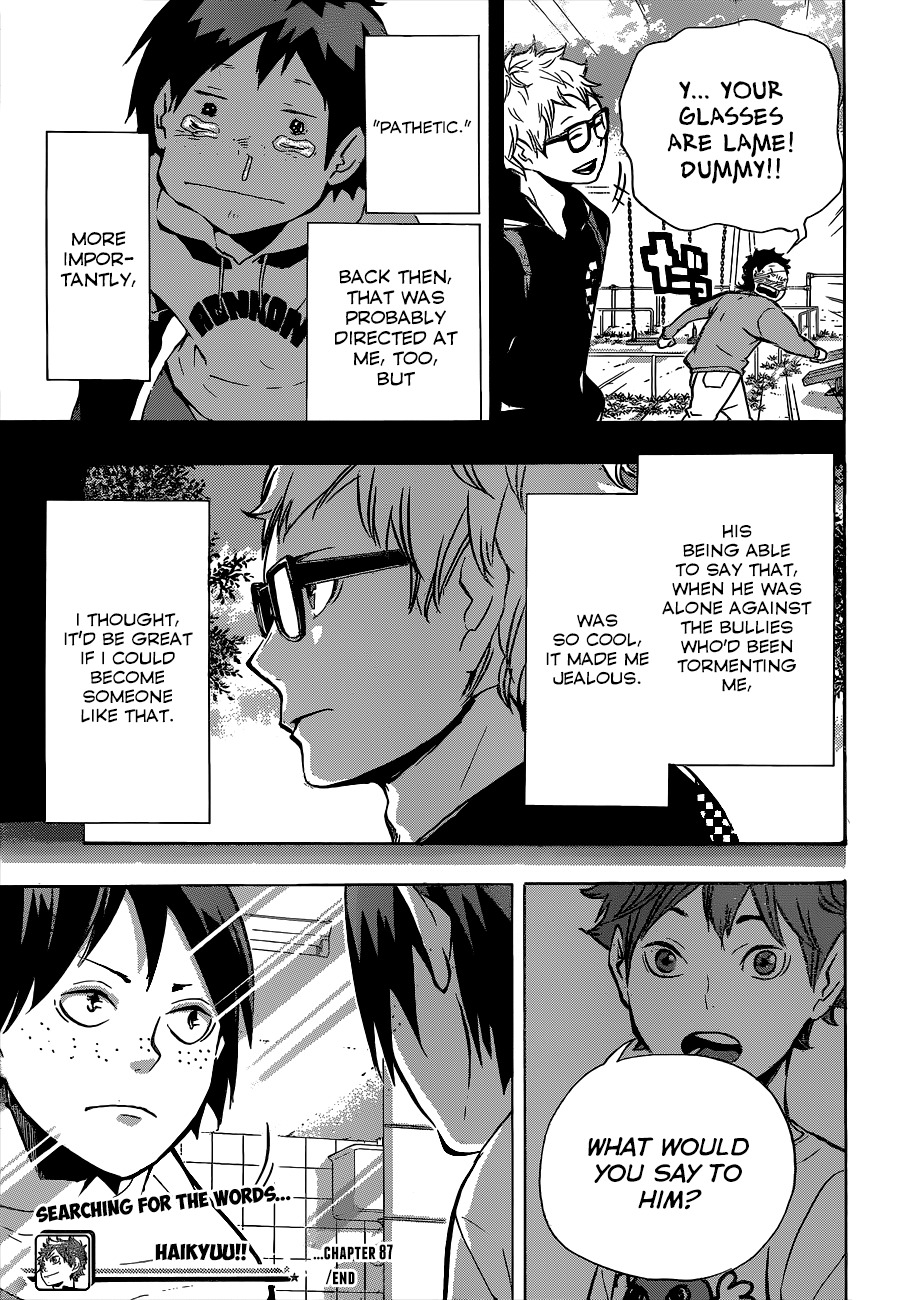Haikyu!! Chapter 87 page 18 - Chapter 87: The Will of an Ace