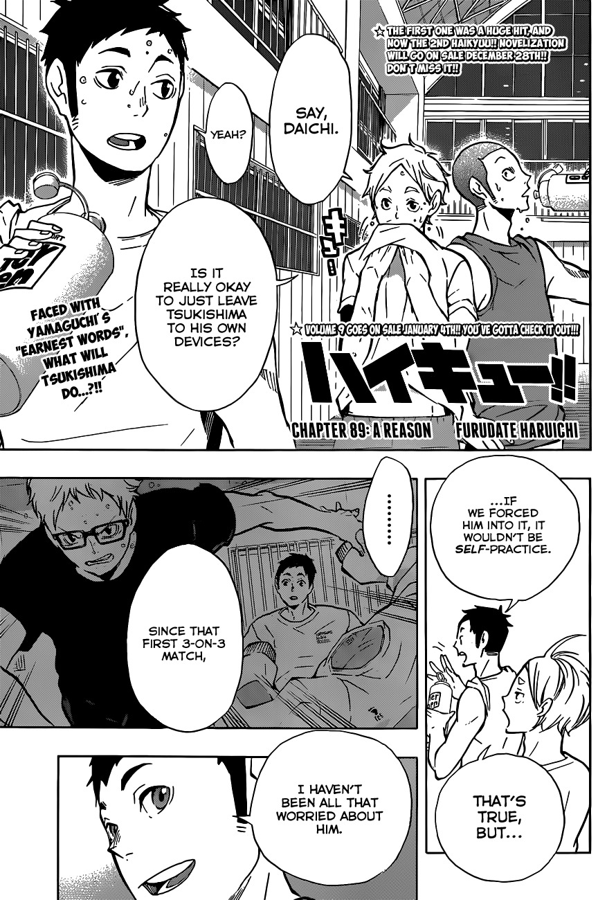 Haikyu!! Chapter 89 page 1 - Chapter 89: A Reason