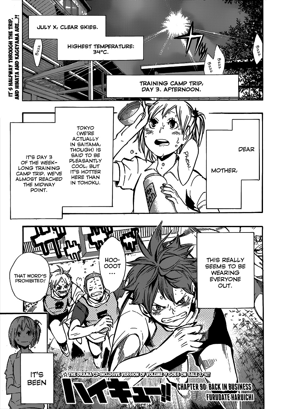 Haikyu!! Chapter 90 page 2 - Chapter 90: Back in Business
