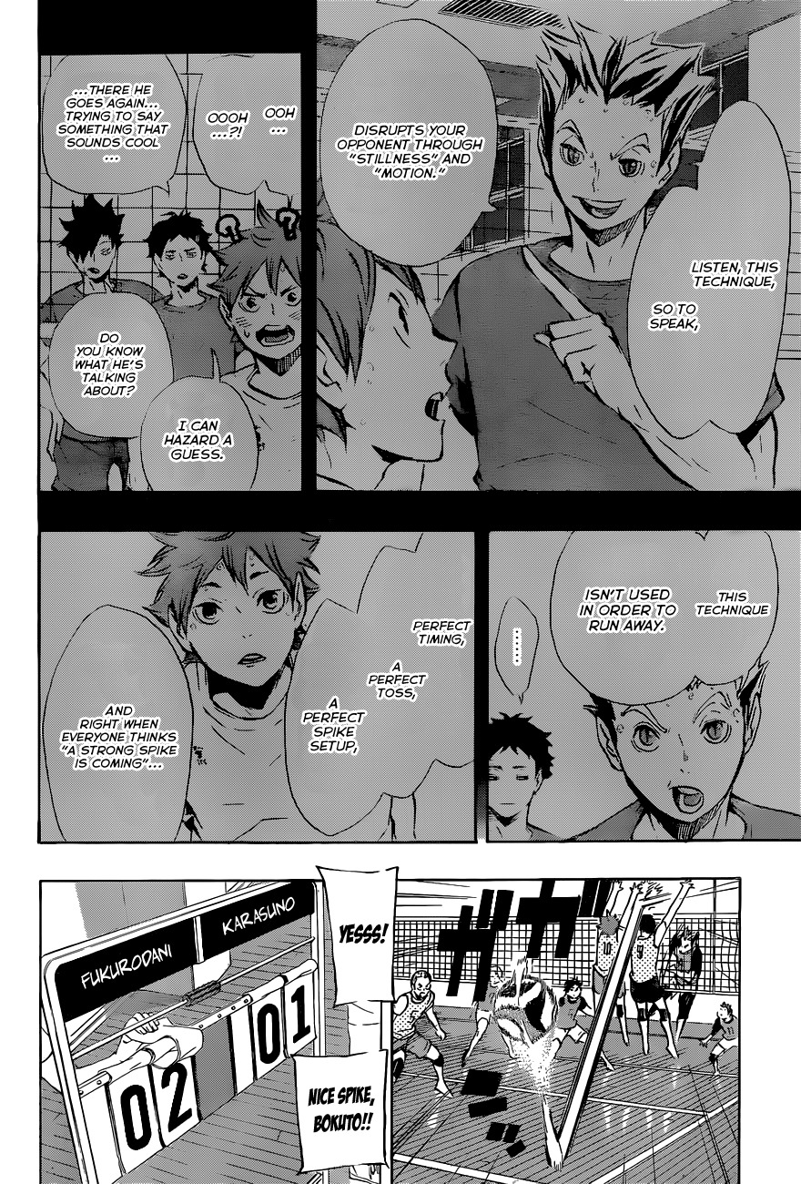 Haikyu!! Chapter 92 page 15 - Chapter 92: Stillness and Motion