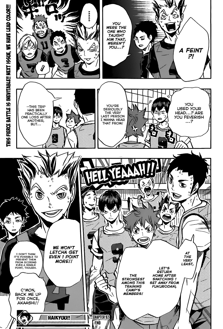 Haikyu!! Chapter 92 page 19 - Chapter 92: Stillness and Motion