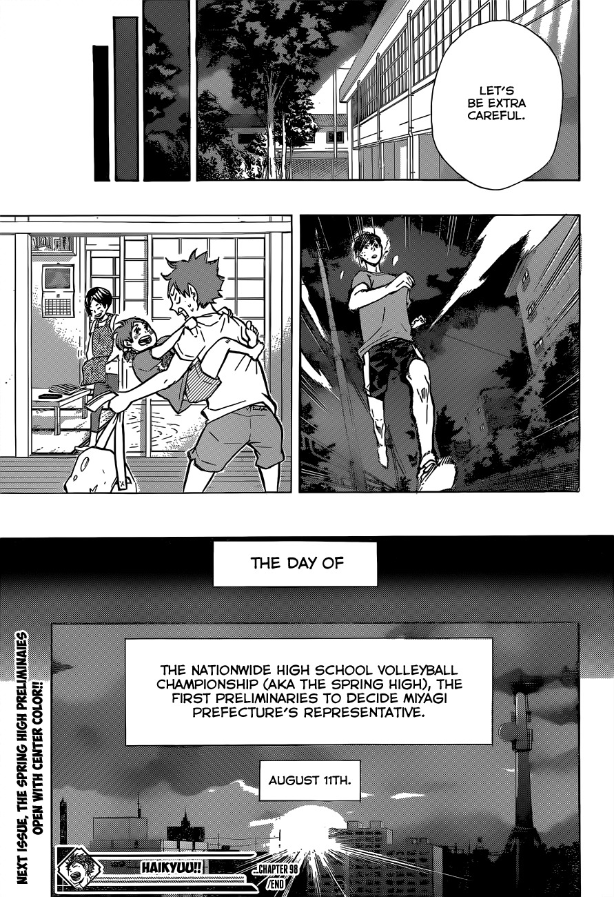 Haikyu!! Chapter 98 page 19 - Chapter 98: Conversation