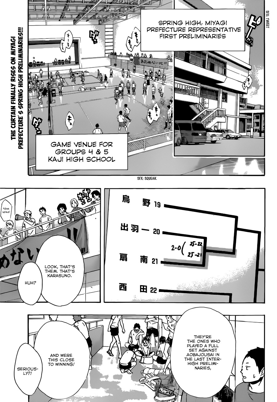 Haikyu!! Chapter 99 page 4 - Chapter 99: The Game Commences!!