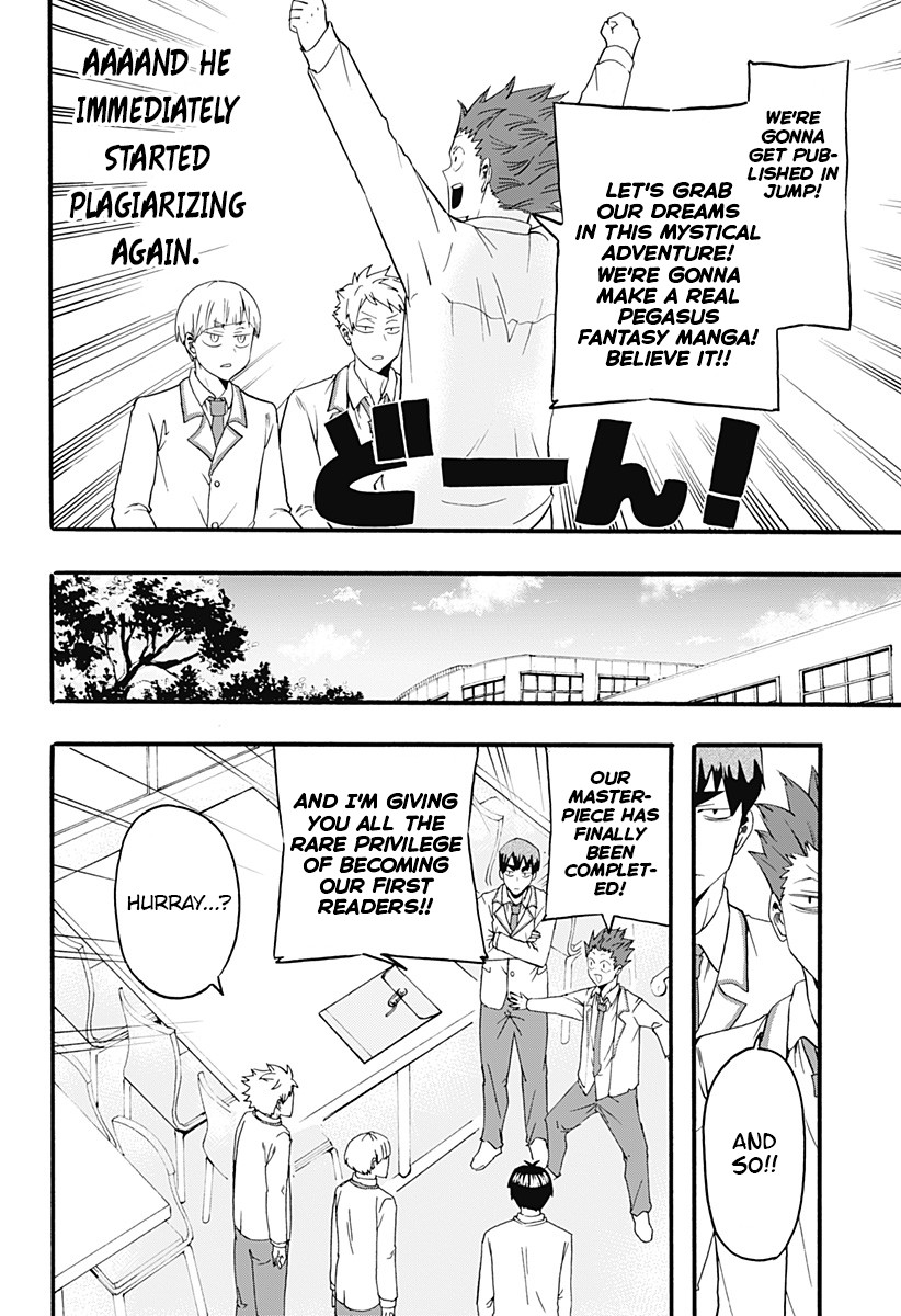 Haikyuu-bu!! Chapter 12 page 8 - Chapter 12: Tendou's Rocky Road to Manga Fame