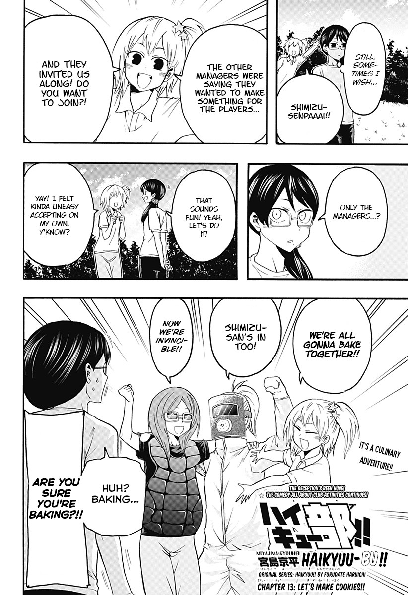 Haikyuu-bu!! Chapter 13 page 2 - Chapter 13: Let's Make Cookies!!