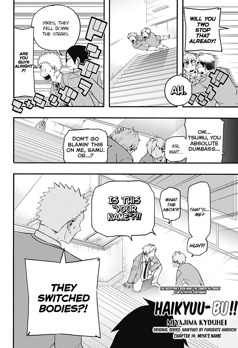 Haikyuu-bu!! Chapter 14 page 2 - Chapter 14: Miya's Name