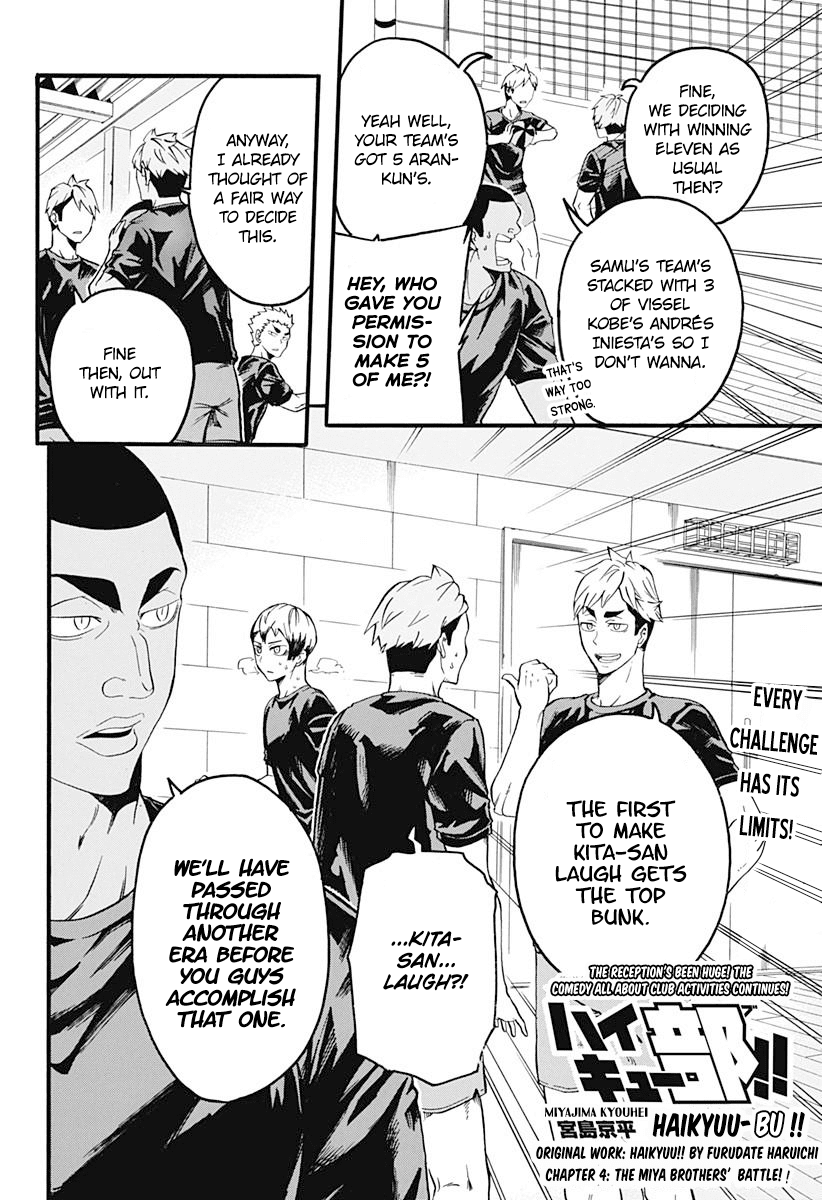 Haikyuu-bu!! Chapter 4 page 2 - Chapter 4: The Miya Brothers' Battle!!