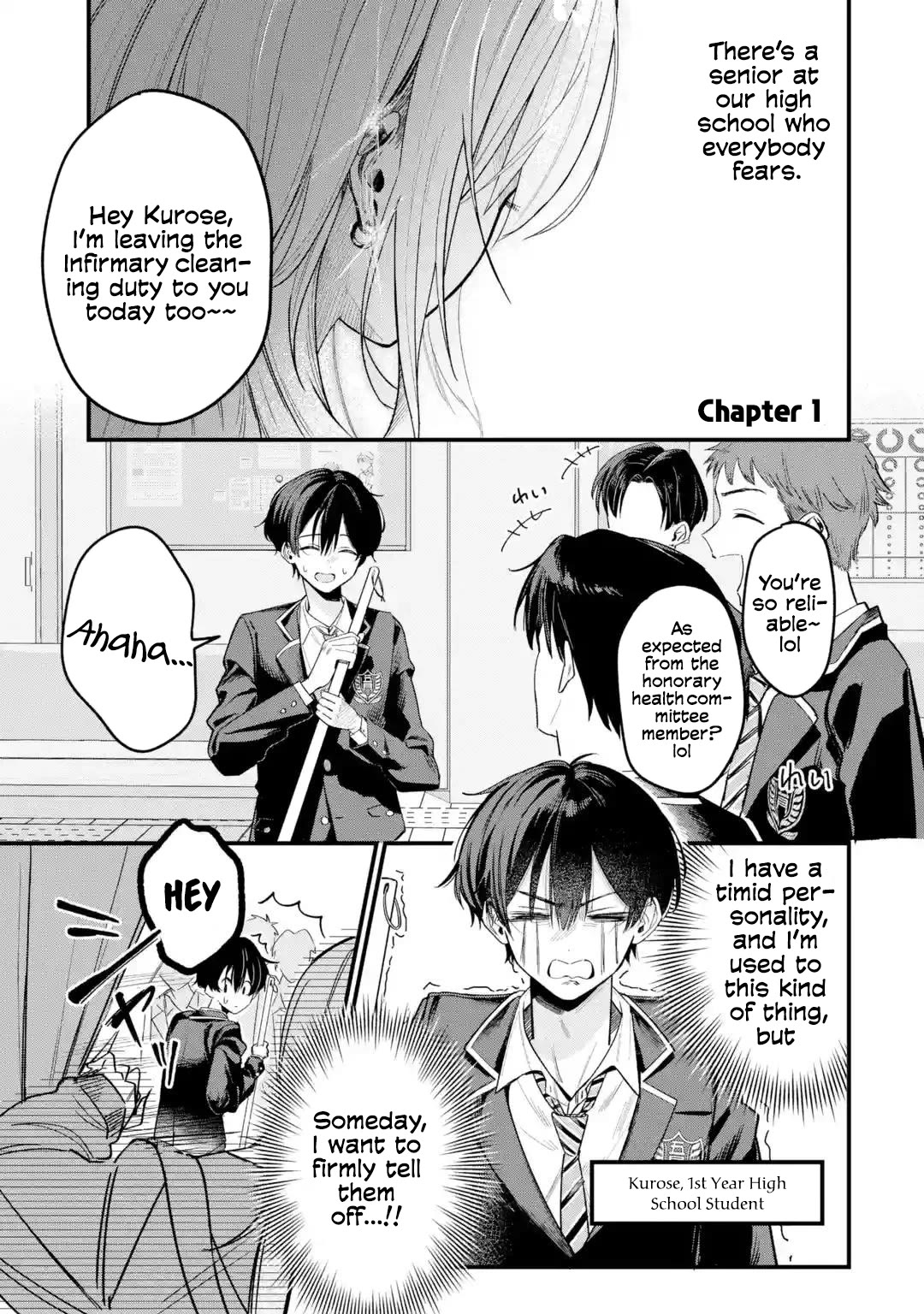 Haimiya-Senpai is Scary But Cute Chapter 1 page 1 - Chapter 1