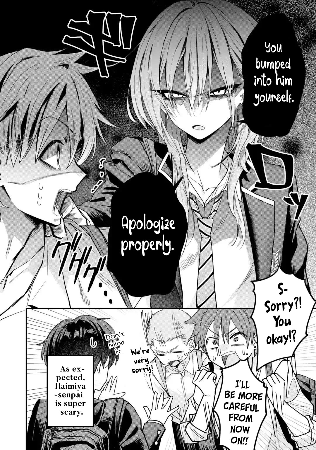 Haimiya-Senpai is Scary But Cute Chapter 3 page 3 - Chapter 3