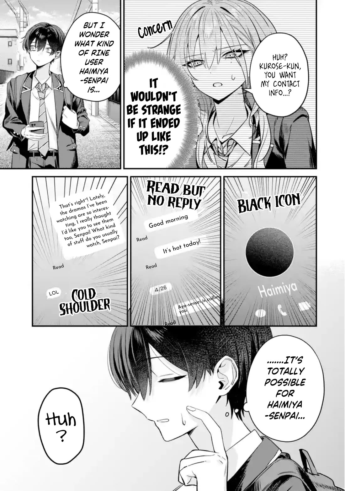Haimiya-Senpai is Scary But Cute Chapter 7 page 4 - Chapter 7