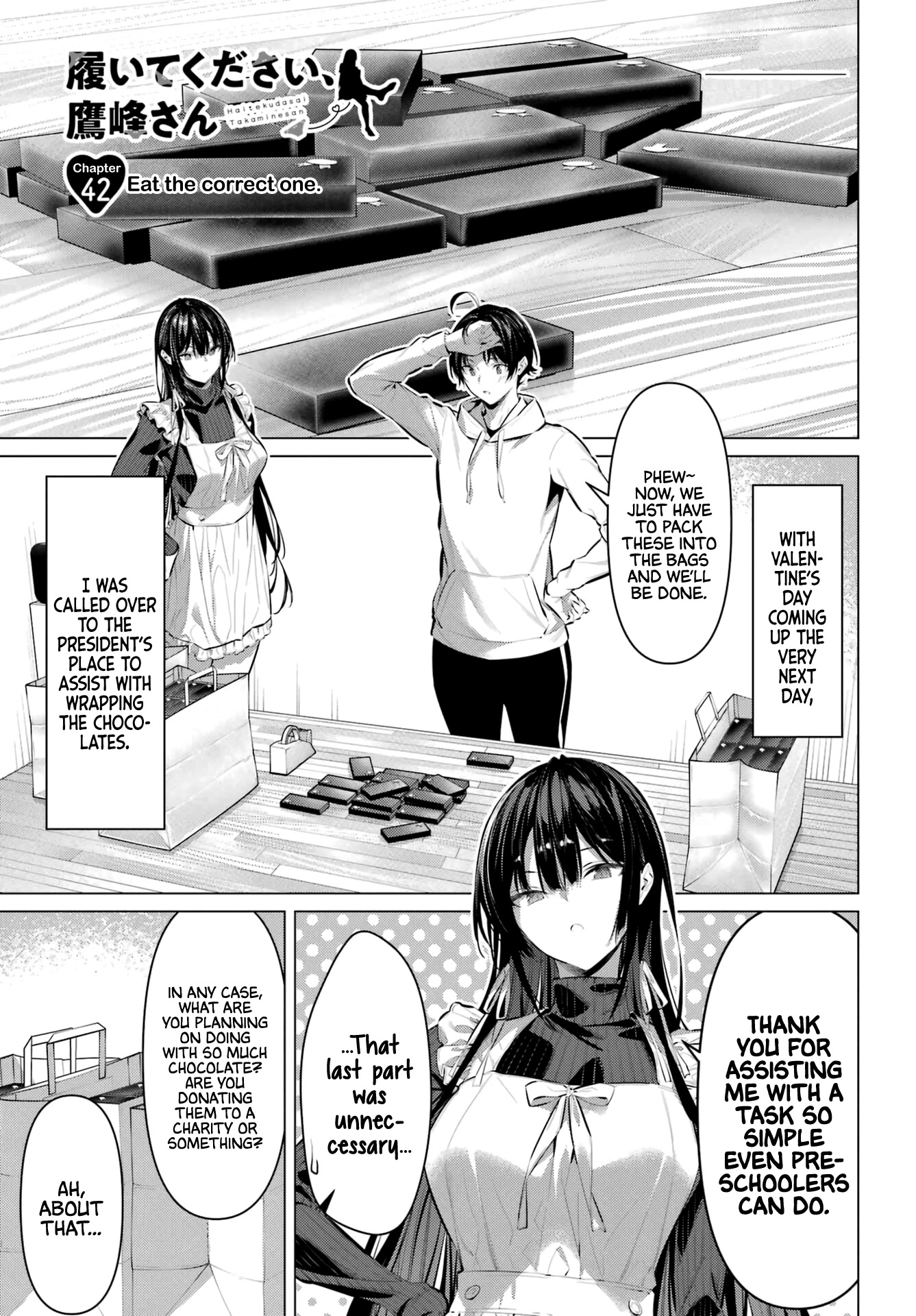 Haite Kudasai, Takamine San Chapter 42 page 2 - Chapter 42