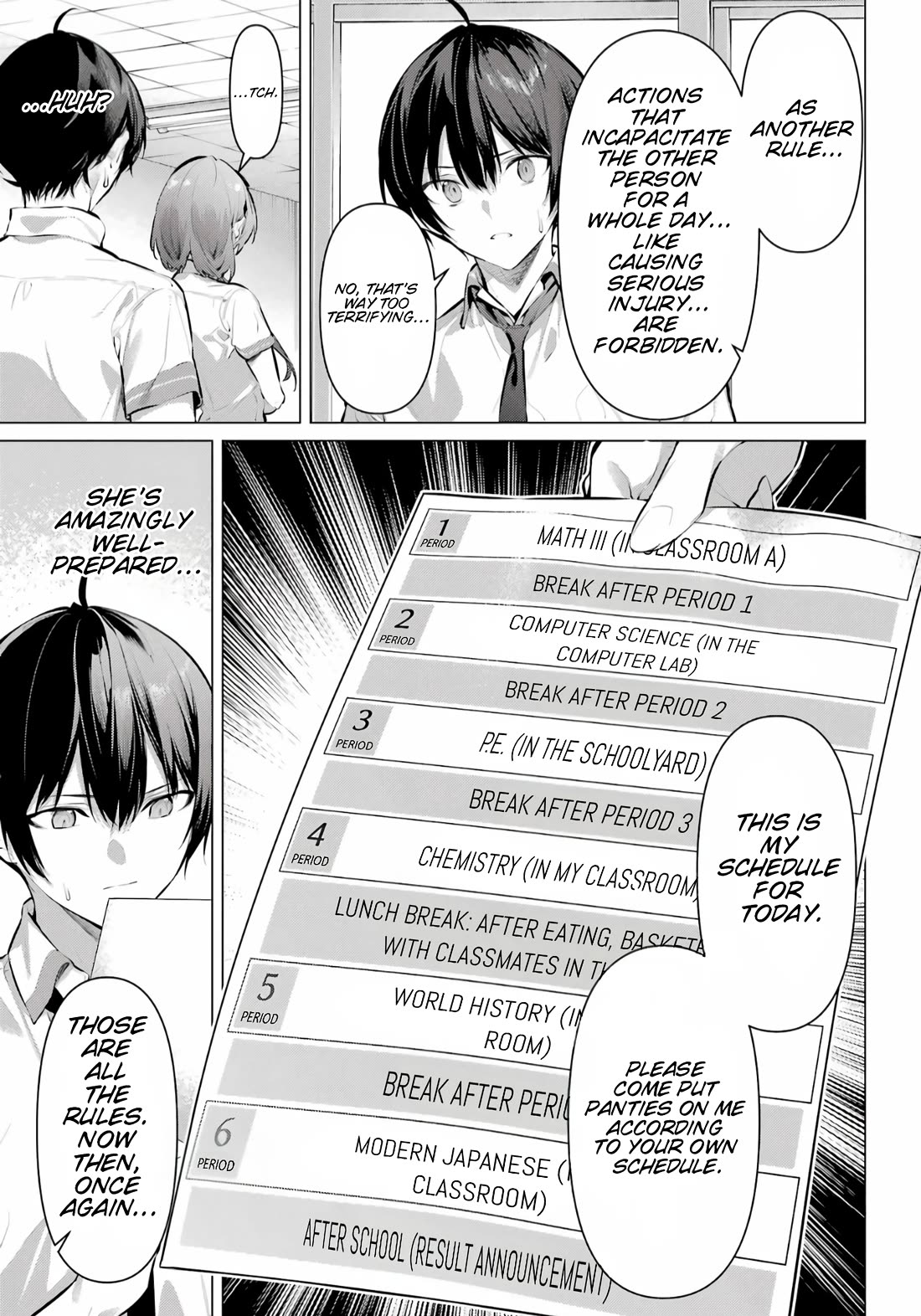 Haite Kudasai, Takamine San Chapter 67.1 page 4 - Chapter 67.1: Let The Great Reiwa Panty-Putting-On Battle Begin (Part 1)