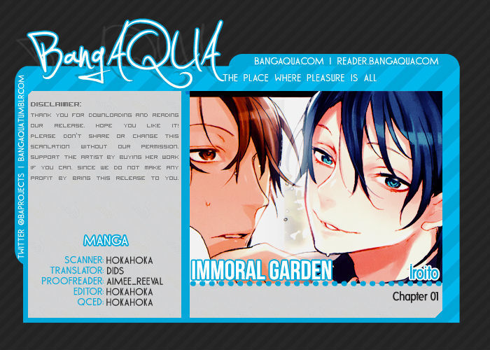 Haitoku no Niwa Chapter 1 page 1 - Chapter 1
