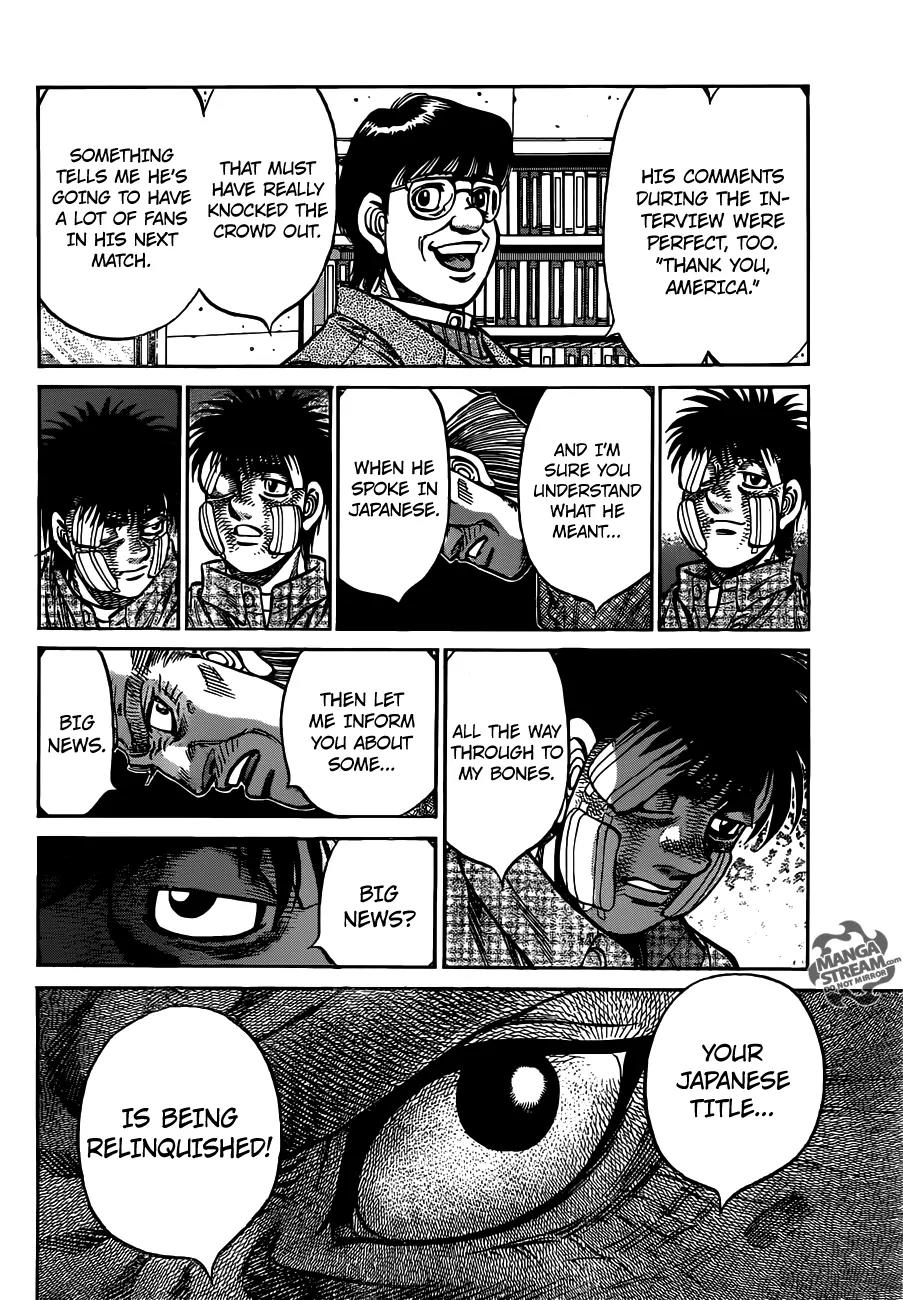 Hajime no Ippo Chapter 1009 page 14 - Chapter 1009 : Before Taking On the World