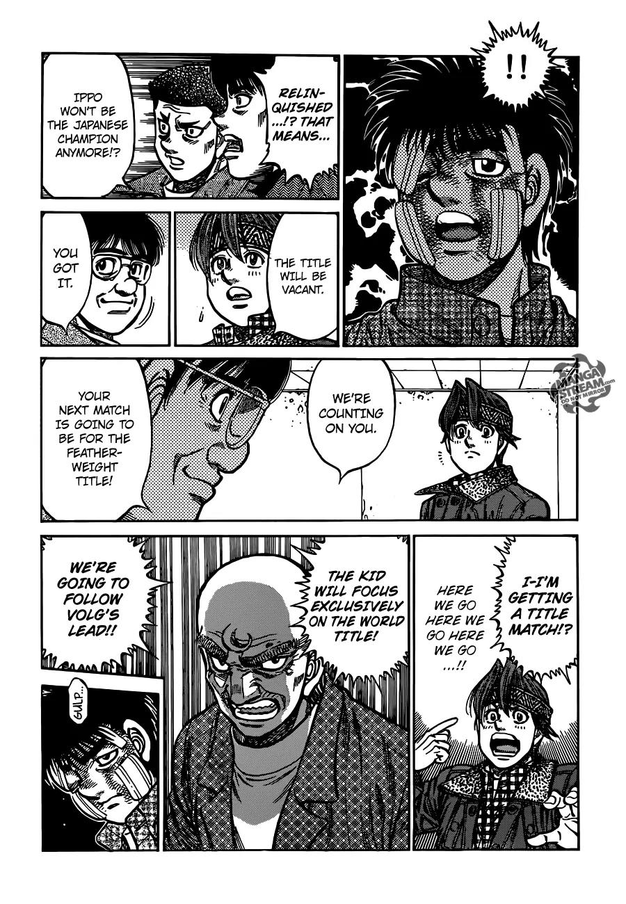 Hajime no Ippo Chapter 1009 page 15 - Chapter 1009 : Before Taking On the World
