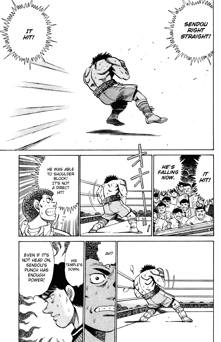 Hajime no Ippo Chapter 101.2 page 15 - Chapter 101 v2 : Modified Version Smash