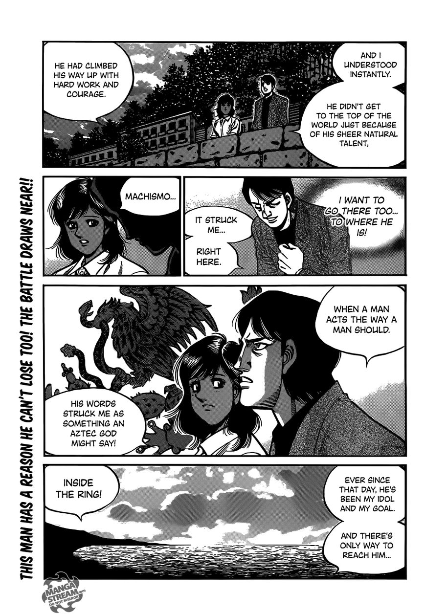Hajime no Ippo Chapter 1015 page 15 - Chapter 1015 : Incarnation of Machismo