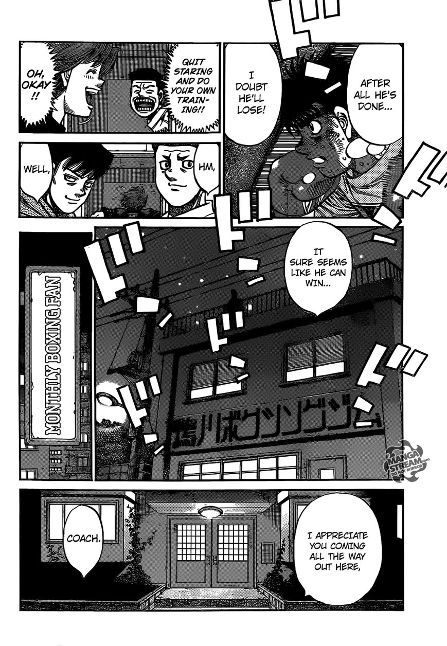 Hajime no Ippo Chapter 1016 page 15 - Chapter 1016 : Machismo VS. Earnestness