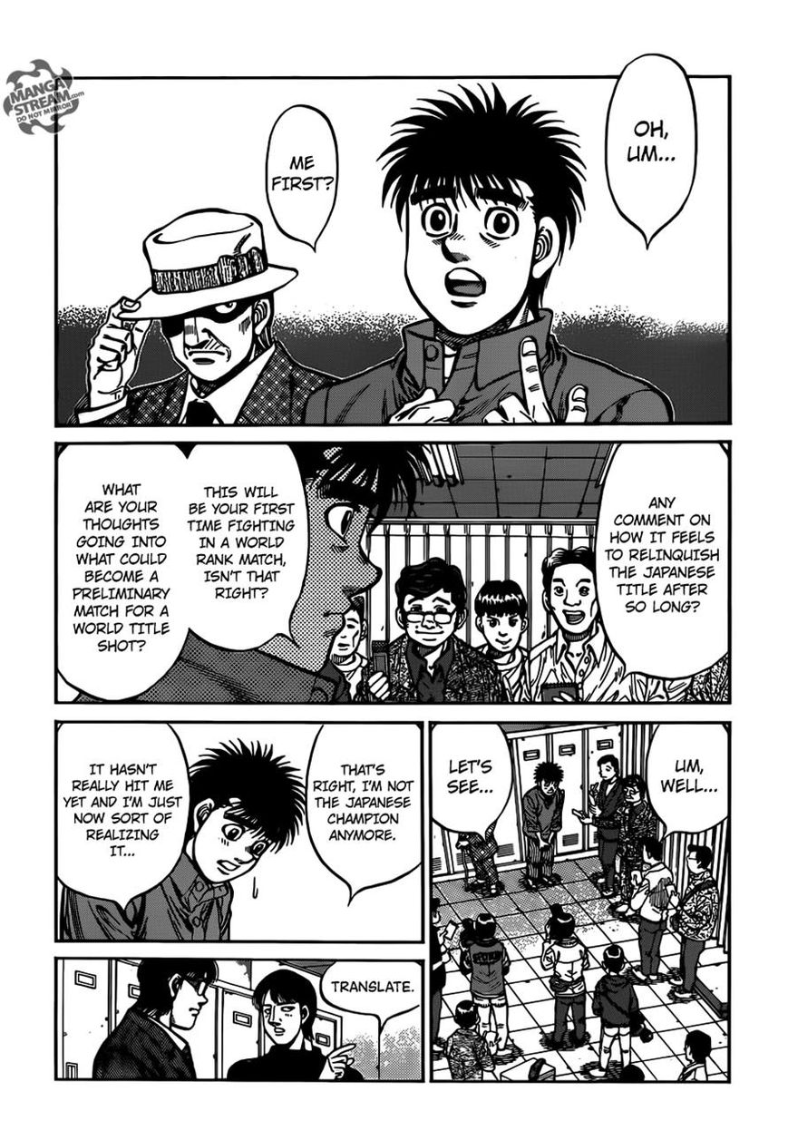 Hajime no Ippo Chapter 1020 page 4 - Chapter 1020 : Those Words