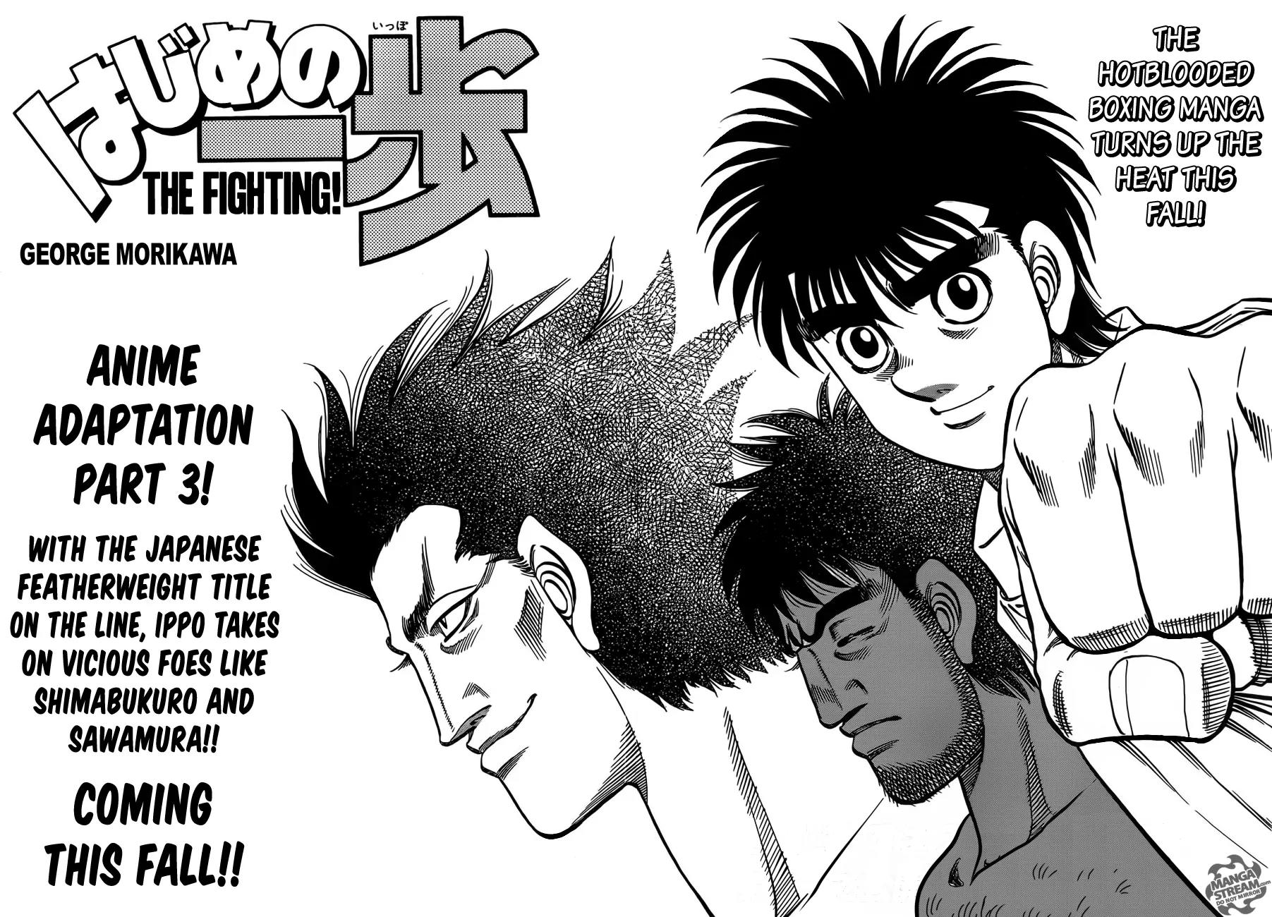 Hajime no Ippo Chapter 1025 page 3 - Chapter 1025 : As Long As My Head's Clear