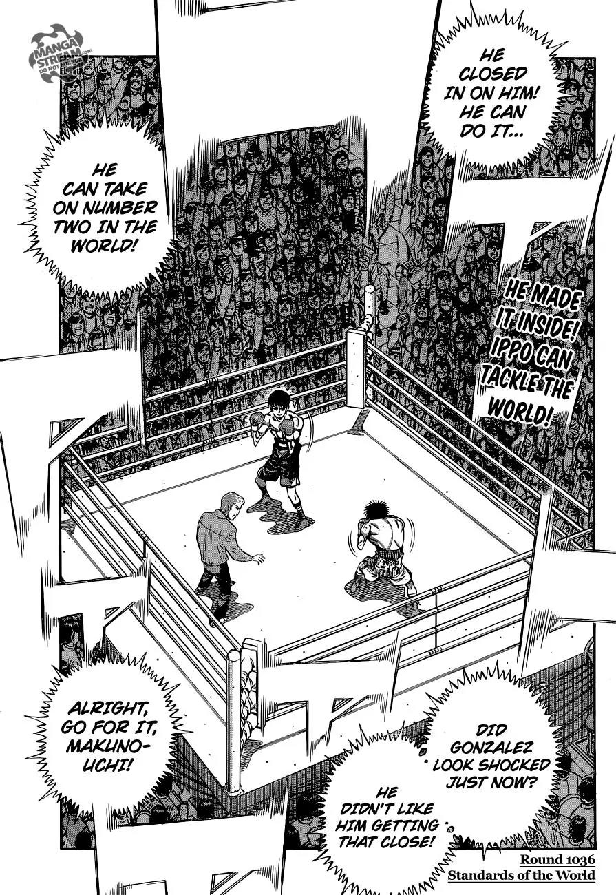 Hajime no Ippo Chapter 1036 page 4 - Chapter 1036 : Standards of the World