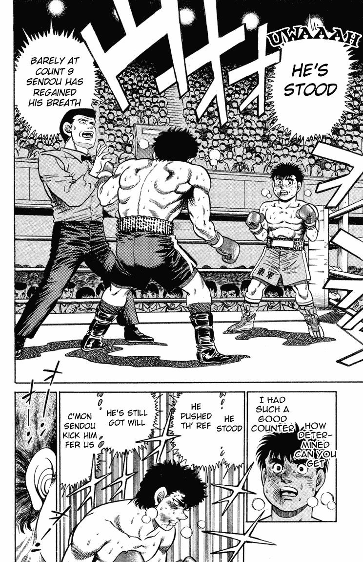 Hajime no Ippo Chapter 104.2 page 10 - Chapter 104 v2 : Sendou, Floored