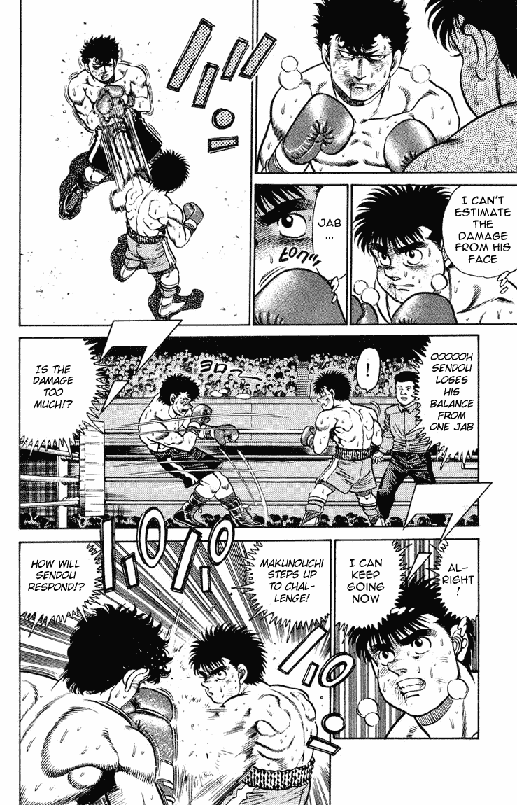 Hajime no Ippo Chapter 104.2 page 14 - Chapter 104 v2 : Sendou, Floored