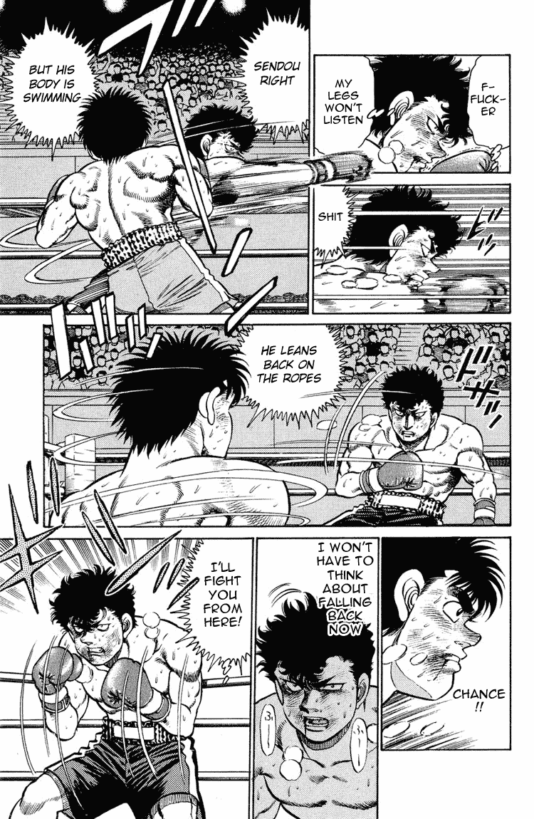 Hajime no Ippo Chapter 104.2 page 15 - Chapter 104 v2 : Sendou, Floored