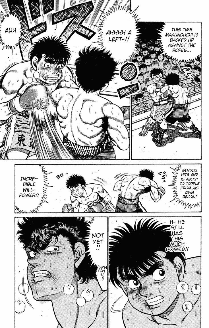 Hajime no Ippo Chapter 104.2 page 17 - Chapter 104 v2 : Sendou, Floored