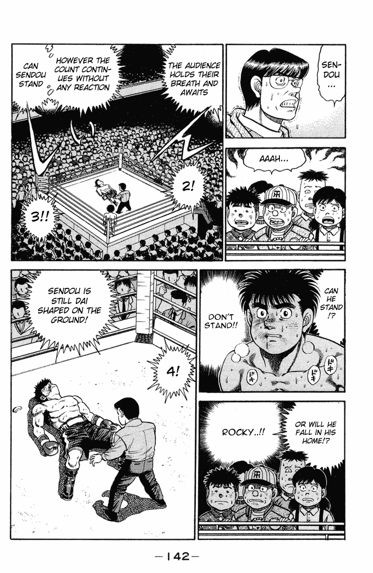 Hajime no Ippo Chapter 104.2 page 4 - Chapter 104 v2 : Sendou, Floored