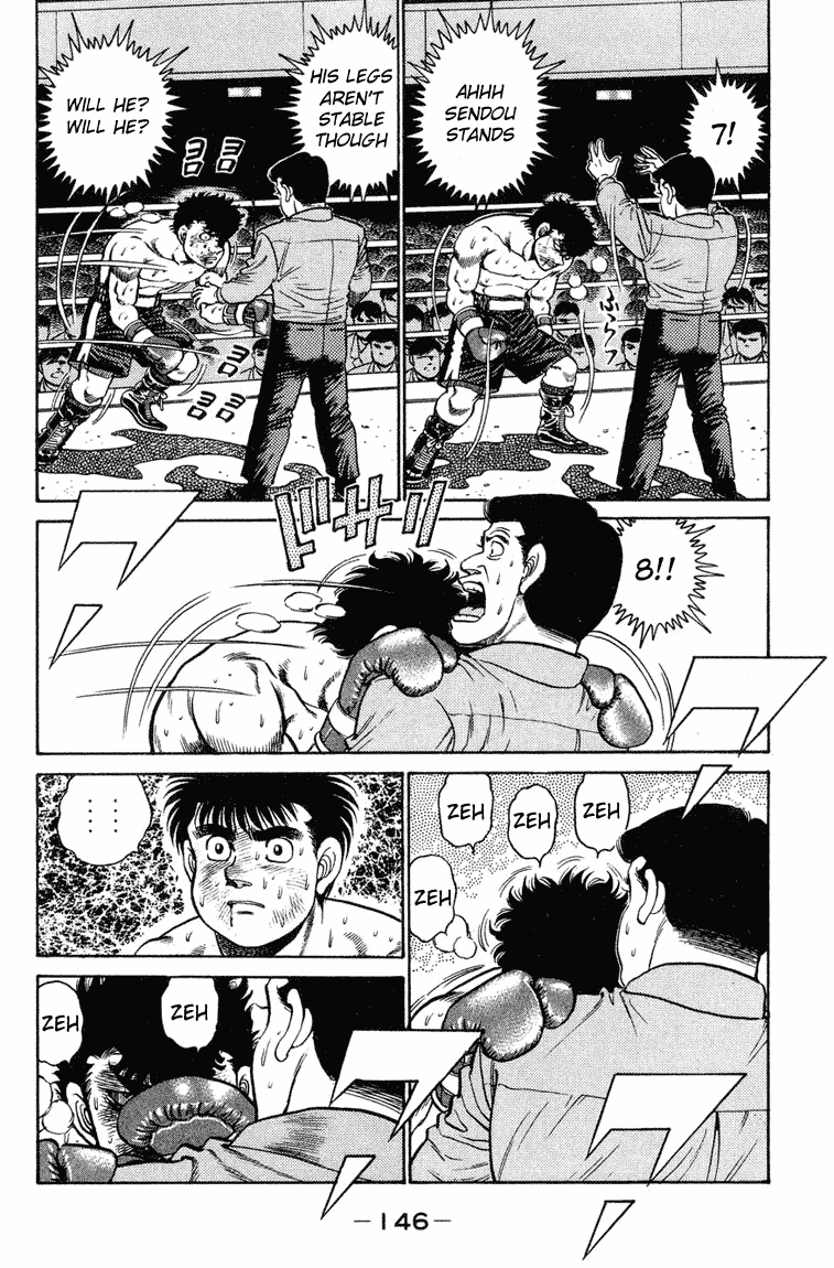 Hajime no Ippo Chapter 104.2 page 8 - Chapter 104 v2 : Sendou, Floored
