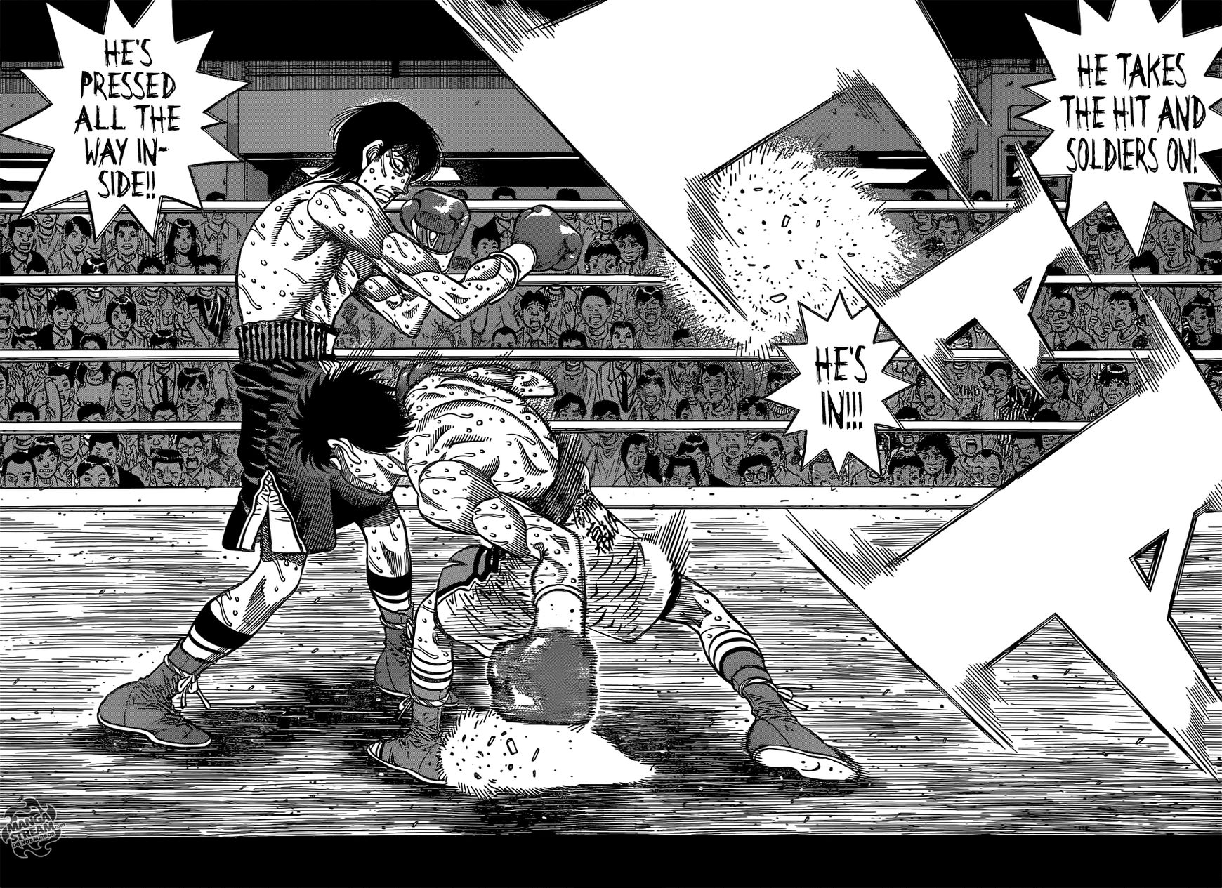Hajime no Ippo Chapter 1043 page 14 - Chapter 1043 : Penetrating Arrow