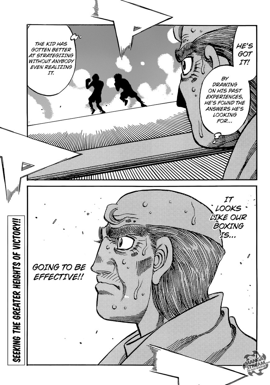 Hajime no Ippo Chapter 1046 page 14 - Chapter 1046 : Stepping Towards Glory