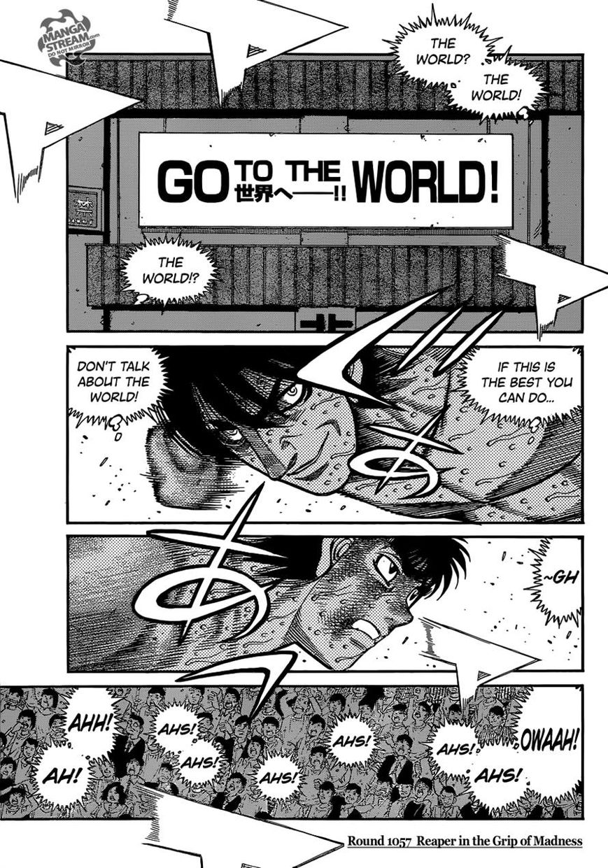 Hajime no Ippo Chapter 1057 page 1 - Chapter 1057 : Reaper in the Grip of Madness