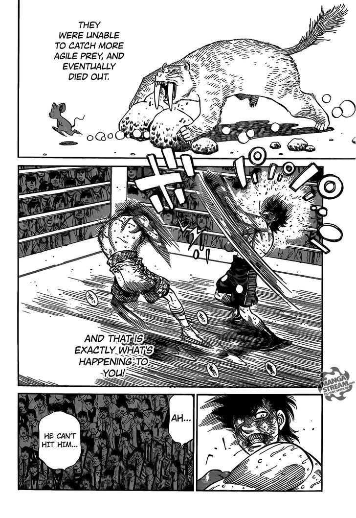 Hajime no Ippo Chapter 1088 page 15 - Chapter 1088 : The Sabertooth Tiger's Weakness