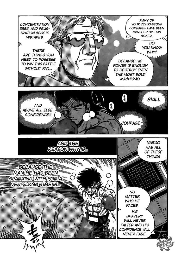Hajime no Ippo Chapter 1088 page 18 - Chapter 1088 : The Sabertooth Tiger's Weakness