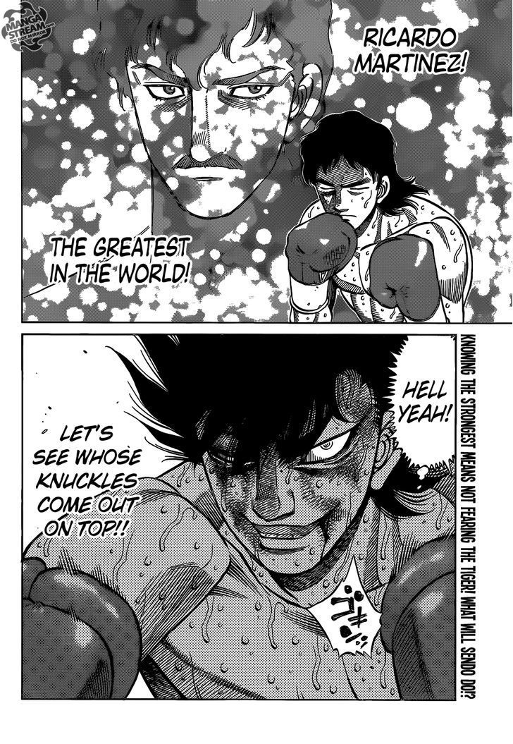 Hajime no Ippo Chapter 1088 page 19 - Chapter 1088 : The Sabertooth Tiger's Weakness