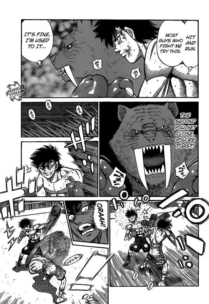 Hajime no Ippo Chapter 1088 page 4 - Chapter 1088 : The Sabertooth Tiger's Weakness