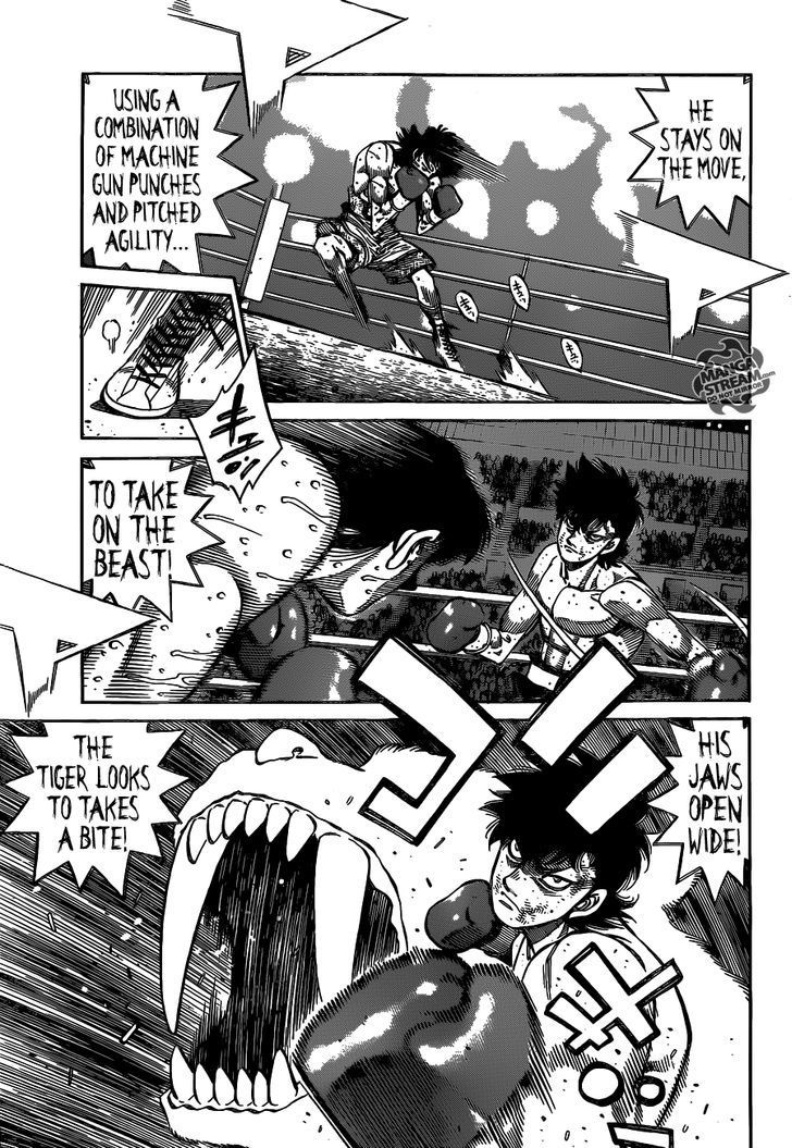 Hajime no Ippo Chapter 1088 page 6 - Chapter 1088 : The Sabertooth Tiger's Weakness