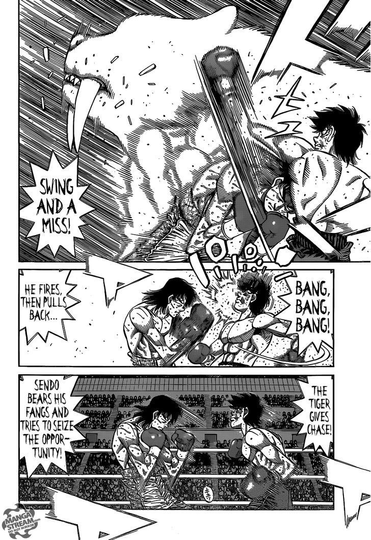 Hajime no Ippo Chapter 1088 page 7 - Chapter 1088 : The Sabertooth Tiger's Weakness