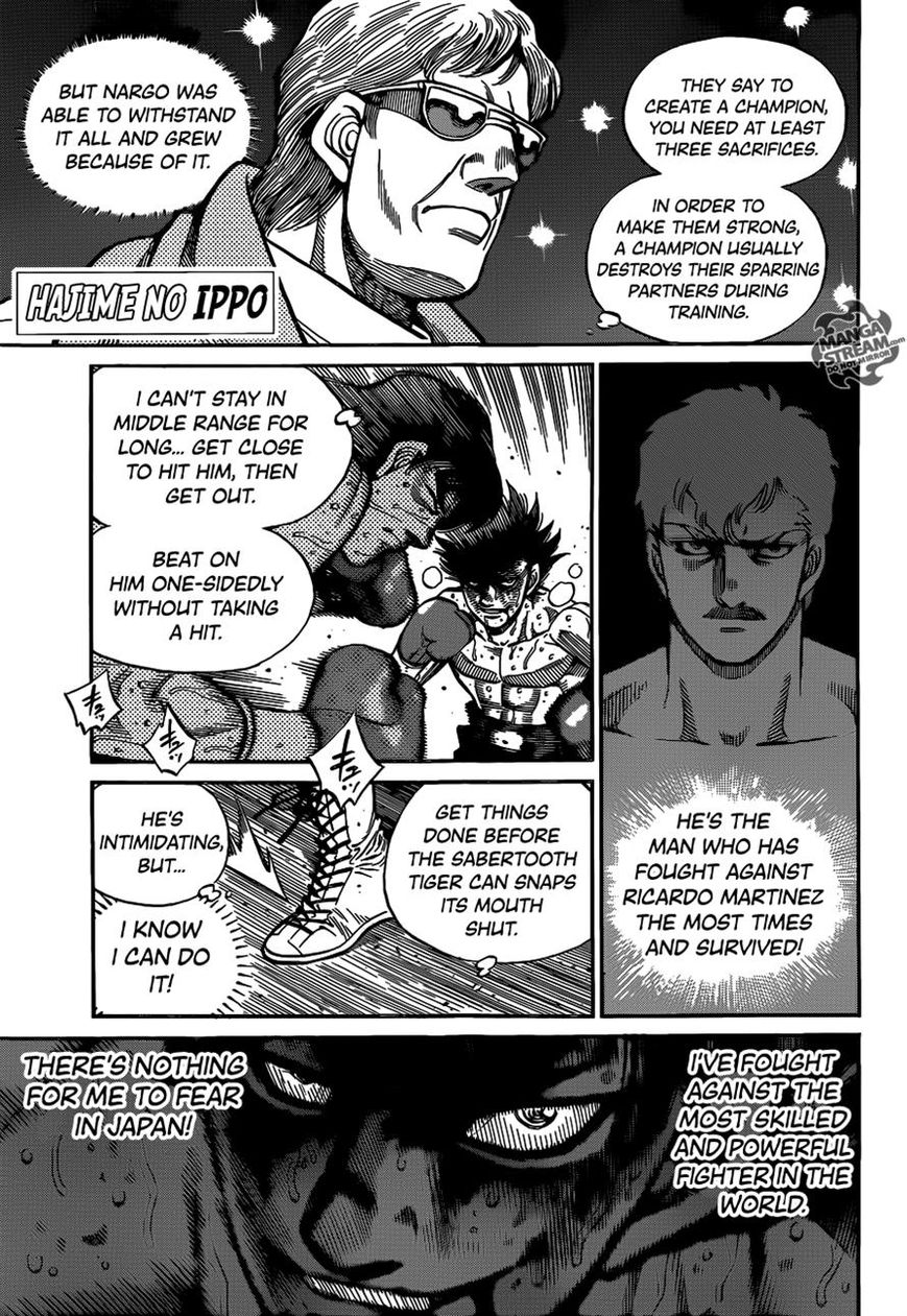 Hajime no Ippo Chapter 1089 page 1 - Chapter 1089 : Sendo's True Weapon(Fixed)