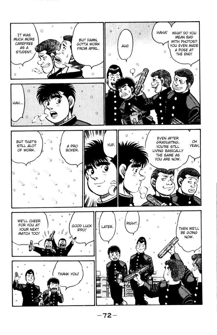 Hajime no Ippo Chapter 109.2 page 10 - Chapter 109 v2 : Graduation