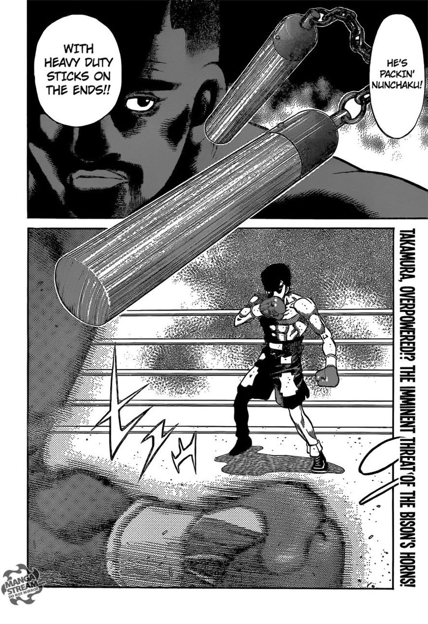 Hajime no Ippo Chapter 1097 page 18 - Chapter 1097 : The Bison's Weapon