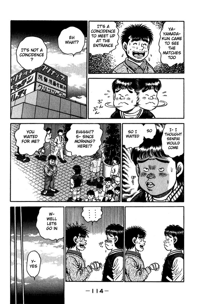 Hajime no Ippo Chapter 111.2 page 13 - Chapter 111 v2 : Accidental Meeting with the Champion