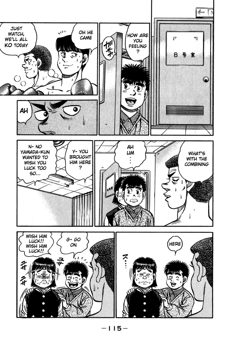 Hajime no Ippo Chapter 111.2 page 14 - Chapter 111 v2 : Accidental Meeting with the Champion