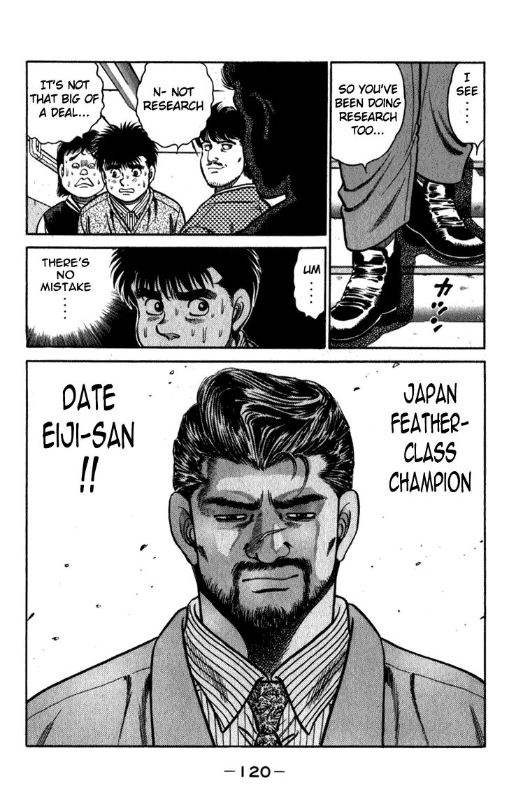 Hajime no Ippo Chapter 111.2 page 19 - Chapter 111 v2 : Accidental Meeting with the Champion
